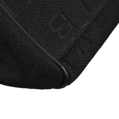 Bvlgari Black Canvas Logomania Duffle 2way Handbag