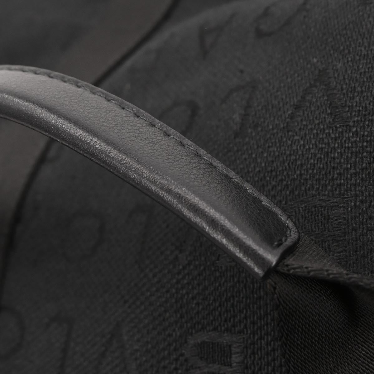 Bvlgari Black Canvas Logomania Duffle 2way Handbag