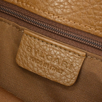 Bvlgari Brown Canvas Logomania Handbag