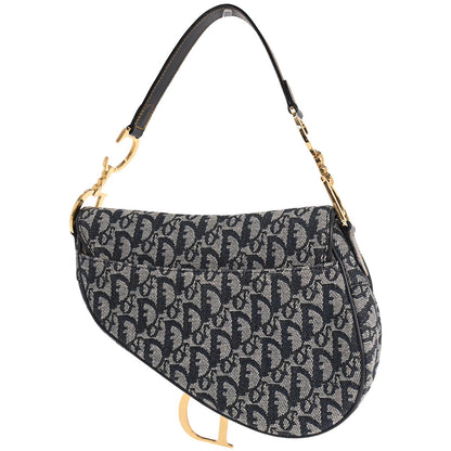 Christian Dior Navy Trotter Saddle Handbag
