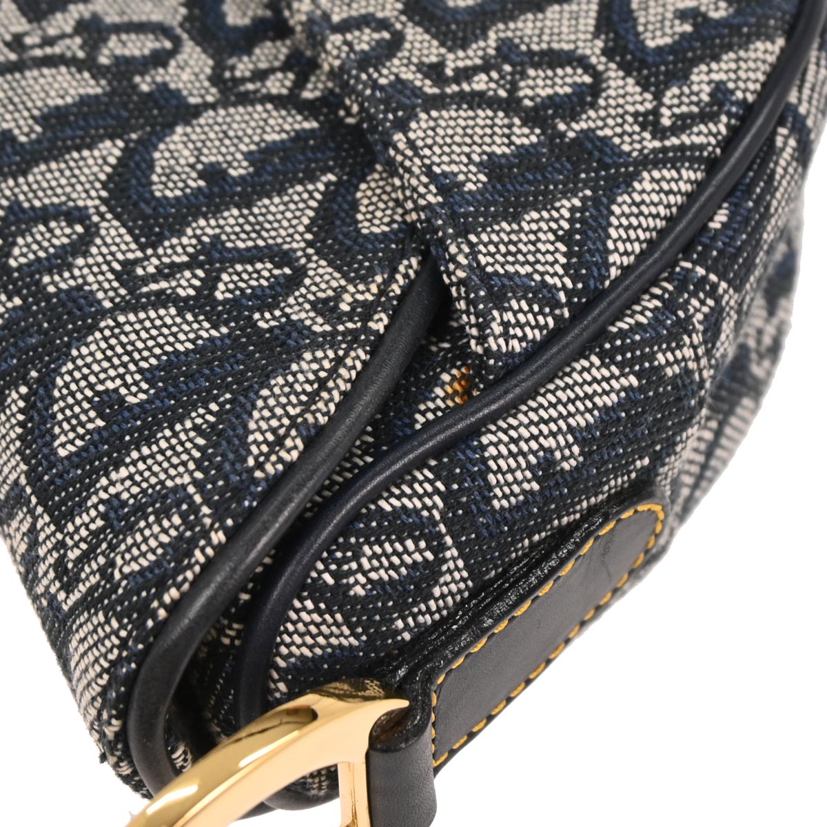Christian Dior Navy Trotter Saddle Handbag