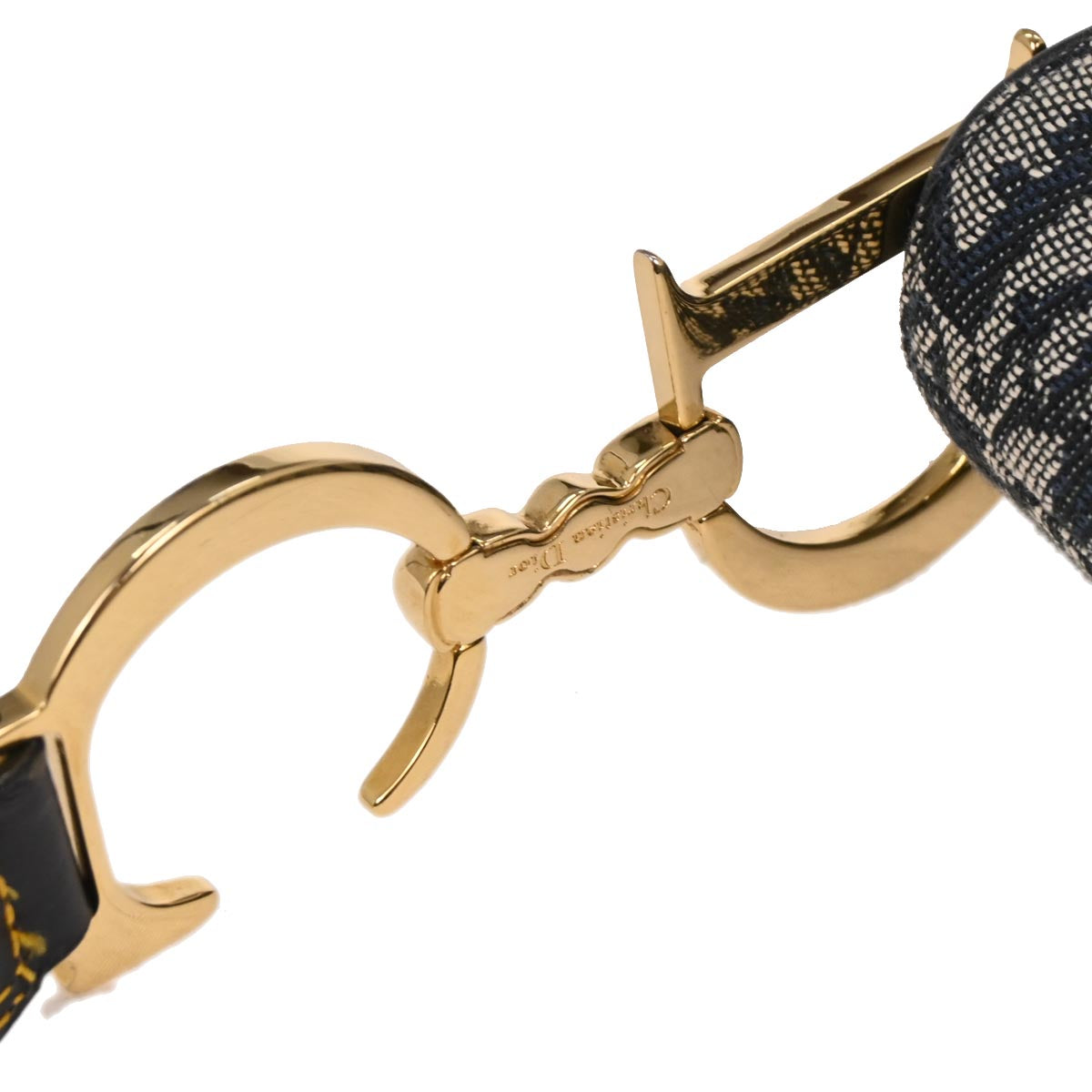 Christian Dior Navy Trotter Saddle Handbag