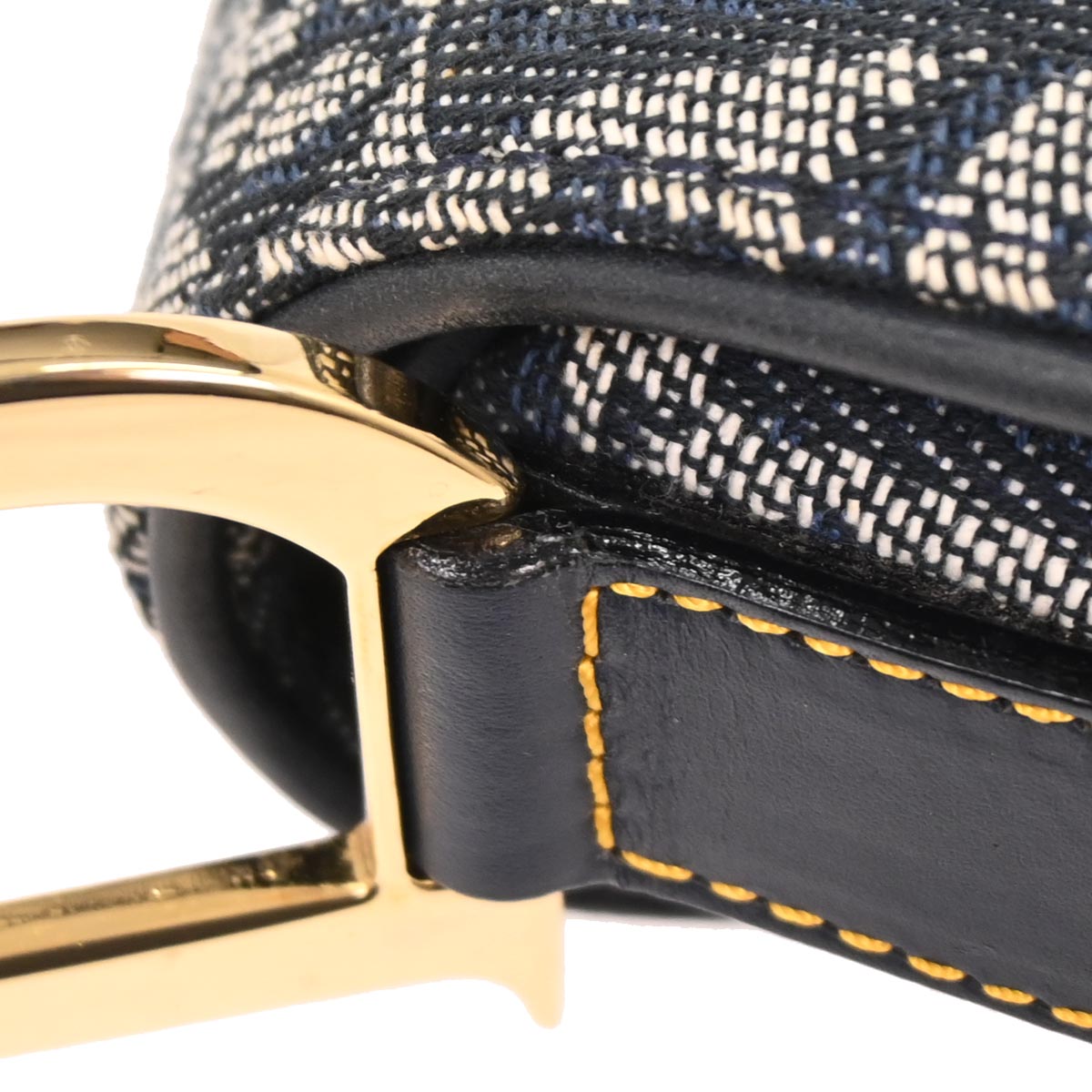 Christian Dior Navy Trotter Saddle Handbag