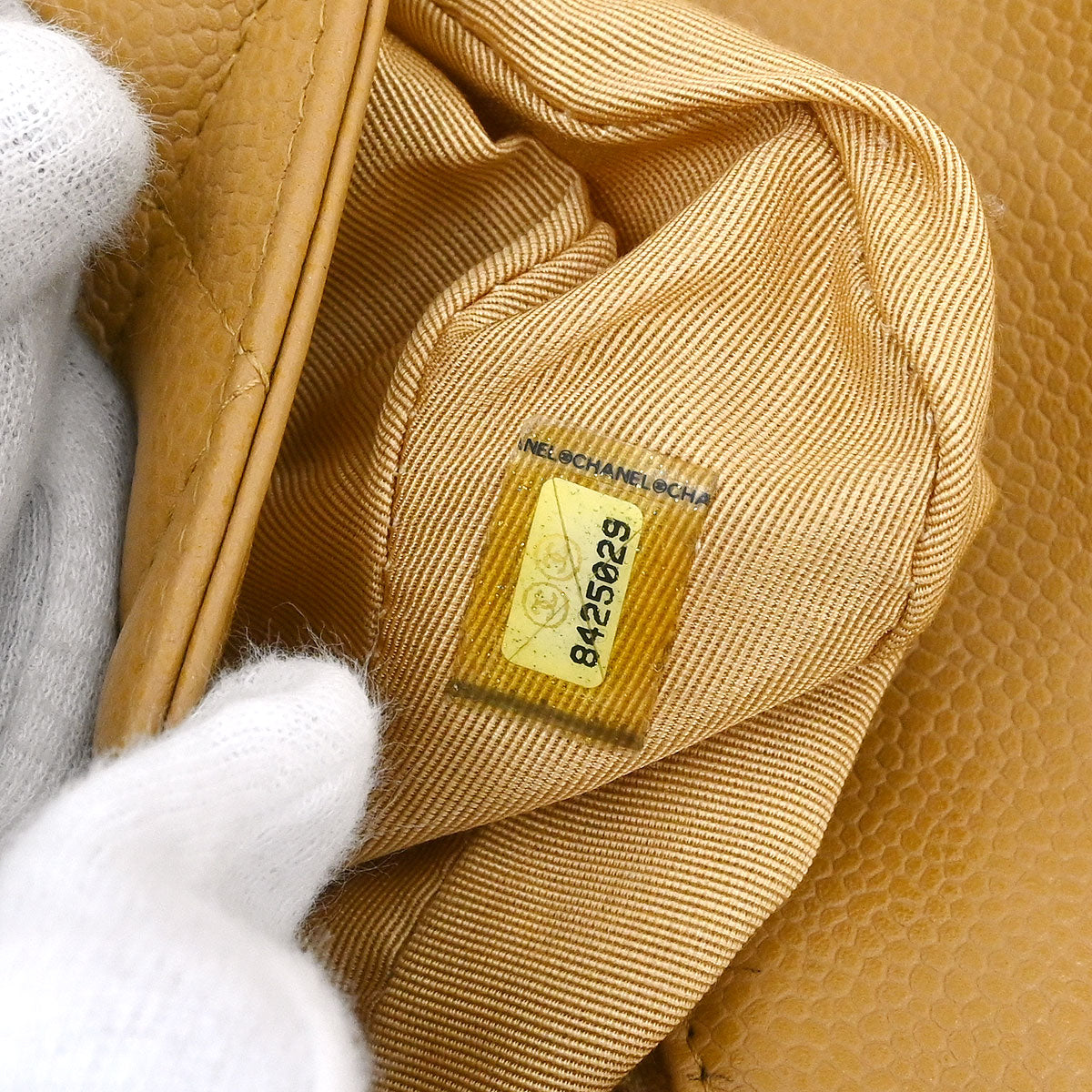 Chanel 2003-2004 Beige Caviar Handbag