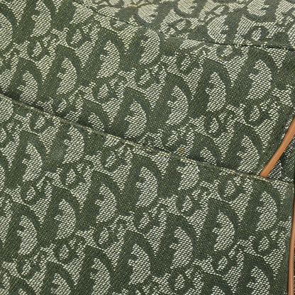 Christian Dior Green Trotter Double Saddle Handbag