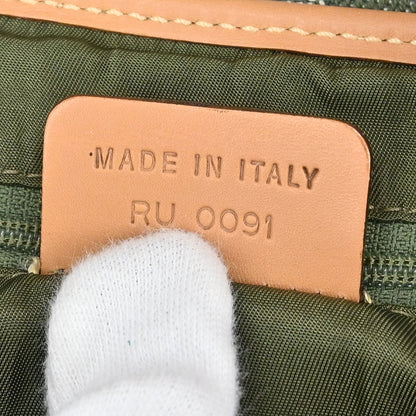 Christian Dior Green Trotter Double Saddle Handbag