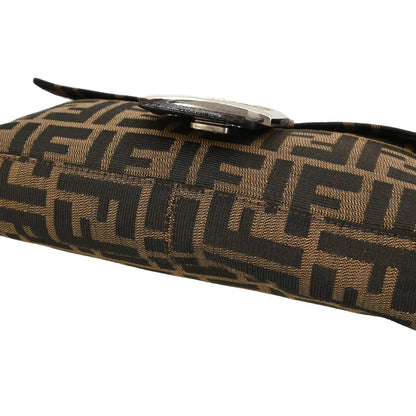 Fendi Brown Canvas Zucca Baguette Handbag