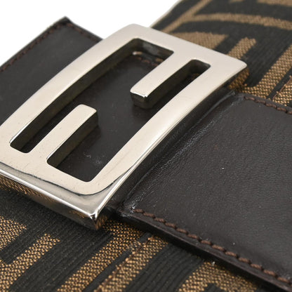 Fendi Brown Canvas Zucca Baguette Handbag