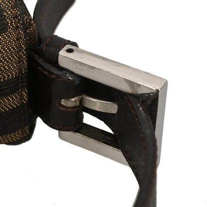 Fendi Brown Canvas Zucca Baguette Handbag