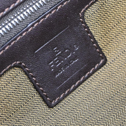 Fendi Brown Canvas Zucca Baguette Handbag