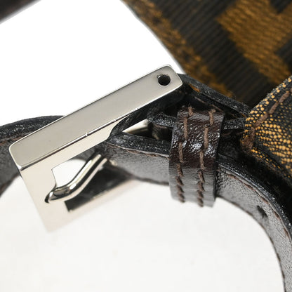 Fendi Brown Canvas Zucca Mamma Baguette Handbag