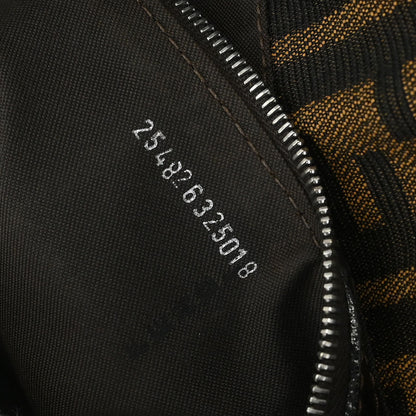 Fendi Brown Canvas Zucca Mamma Baguette Handbag