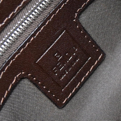 Fendi Brown Canvas Zucca Mamma Baguette Handbag