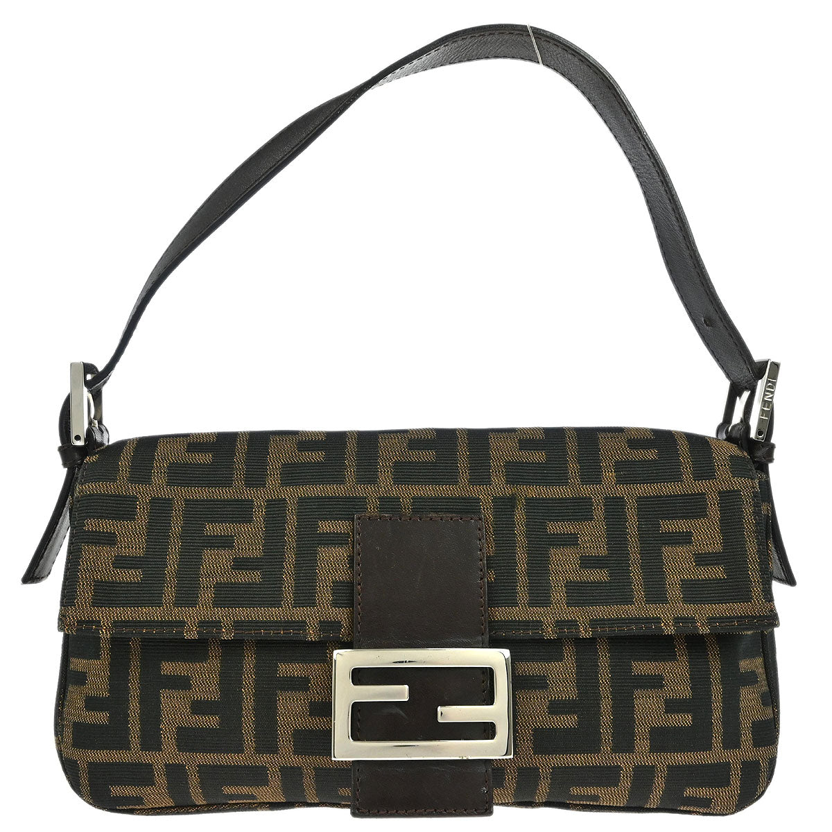 Fendi Brown Zucca Baguette Handbag