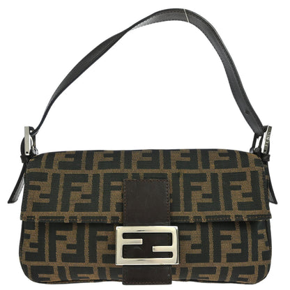 Fendi Brown Zucca Baguette Handbag
