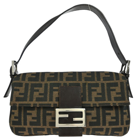 Fendi Brown Zucca Baguette Handbag