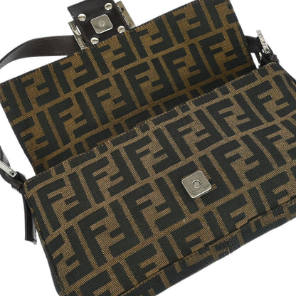 Fendi Brown Zucca Baguette Handbag