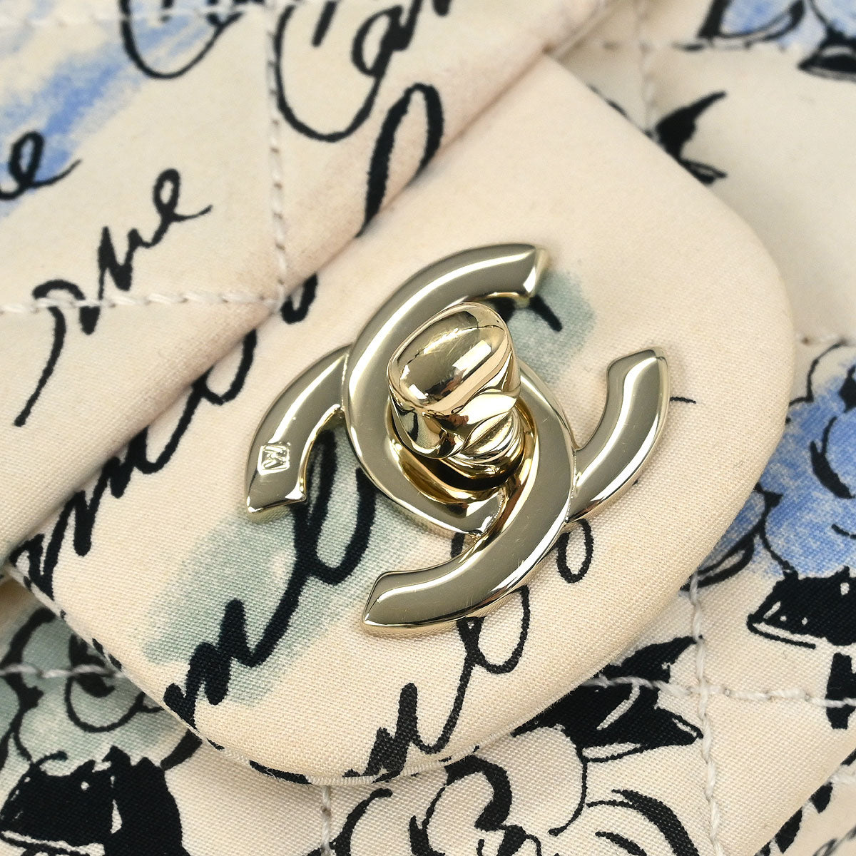 Chanel 2005-2006 White Canvas Shoulder Bag