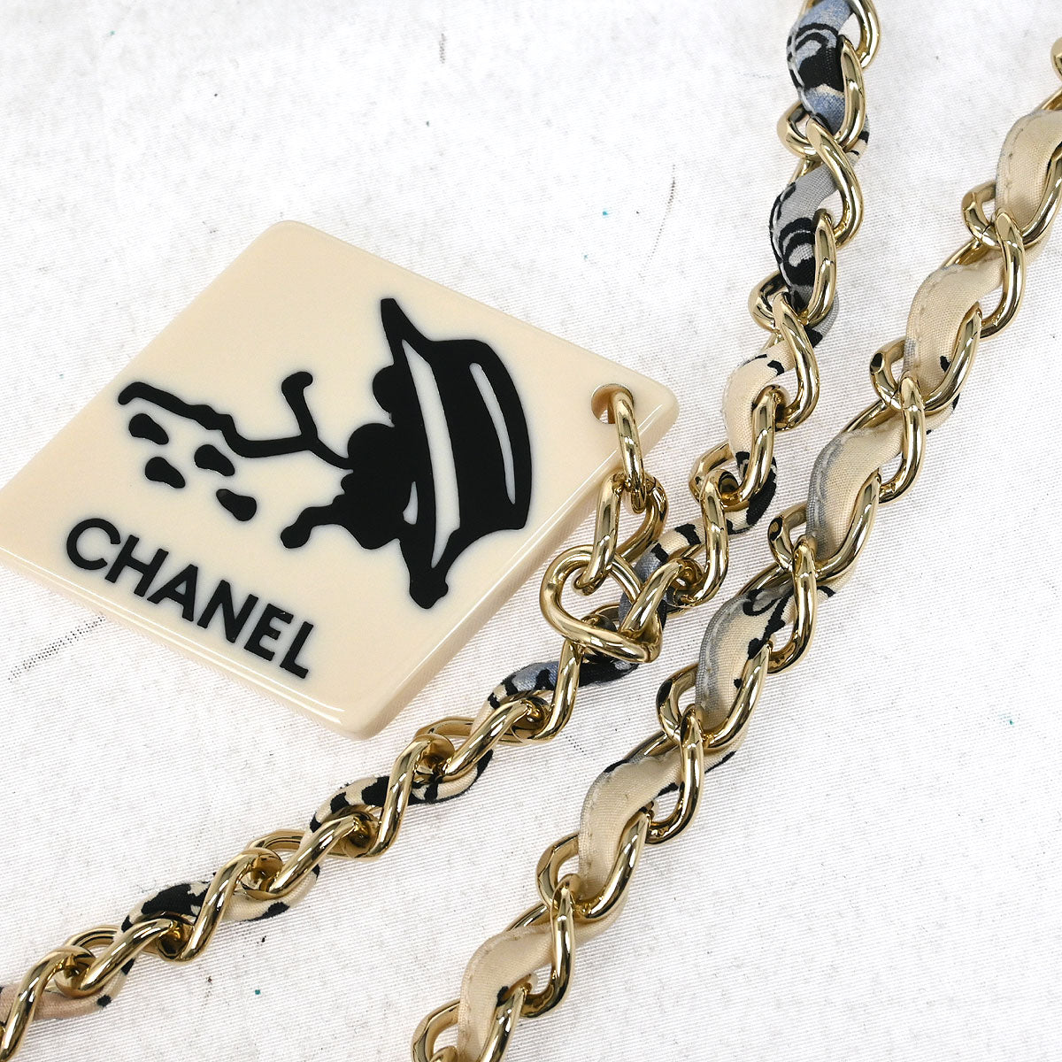 Chanel 2005-2006 White Canvas Shoulder Bag