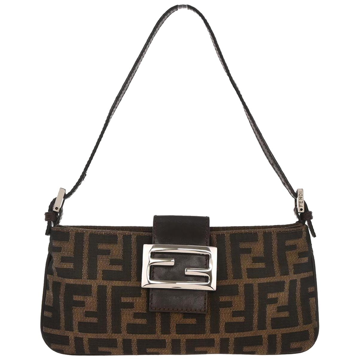 Fendi Brown Canvas Zucca Handbag
