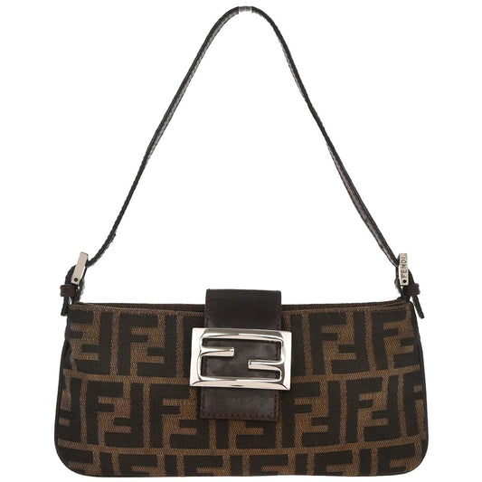 Fendi Brown Canvas Zucca Handbag