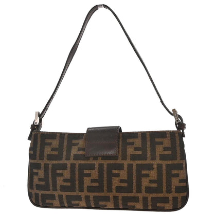 Fendi Brown Canvas Zucca Handbag