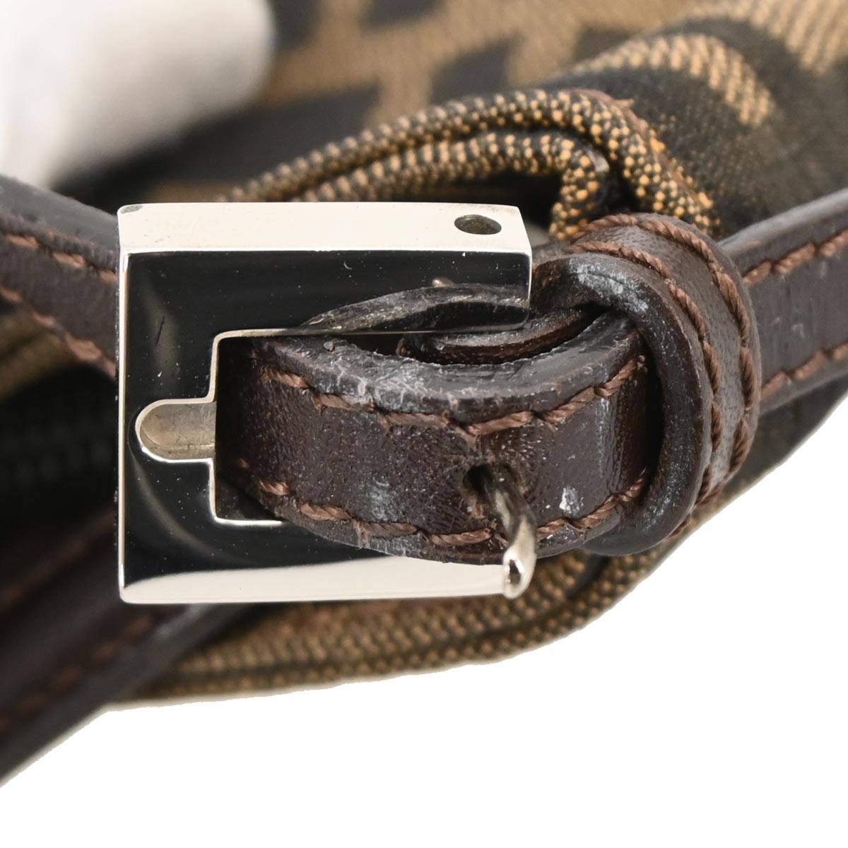 Fendi Brown Canvas Zucca Handbag
