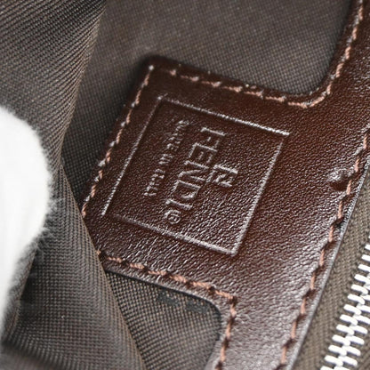 Fendi Brown Canvas Zucca Handbag