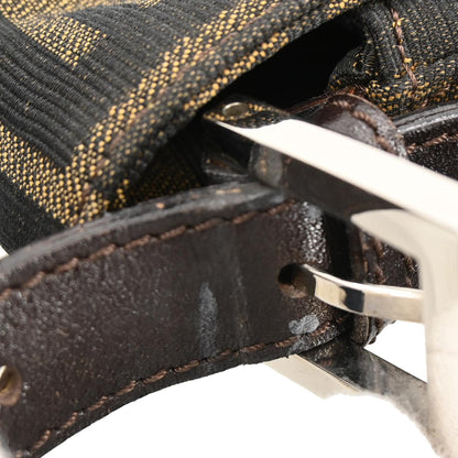 Fendi Brown Canvas Zucca Mamma Baguette Handbag