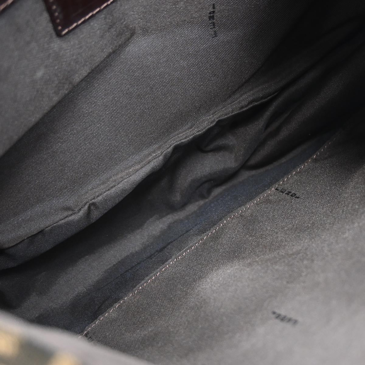 Fendi Brown Canvas Zucca Mamma Baguette Handbag