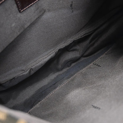 Fendi Brown Canvas Zucca Mamma Baguette Handbag