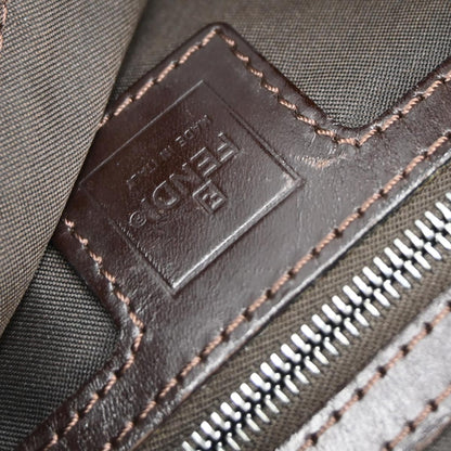 Fendi Brown Canvas Zucca Mamma Baguette Handbag