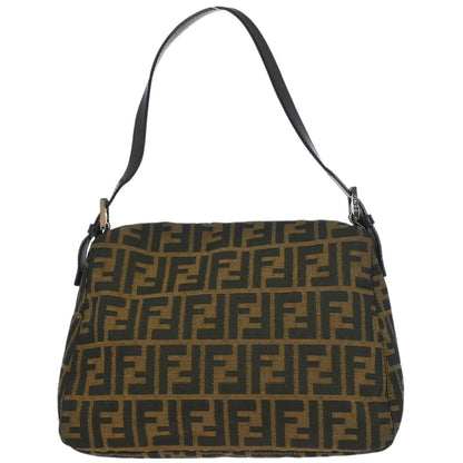 Fendi Brown Canvas Zucca Mamma Baguette Handbag