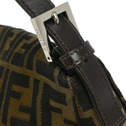 Fendi Brown Canvas Zucca Mamma Baguette Handbag