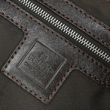 Fendi Brown Canvas Zucca Mamma Baguette Handbag