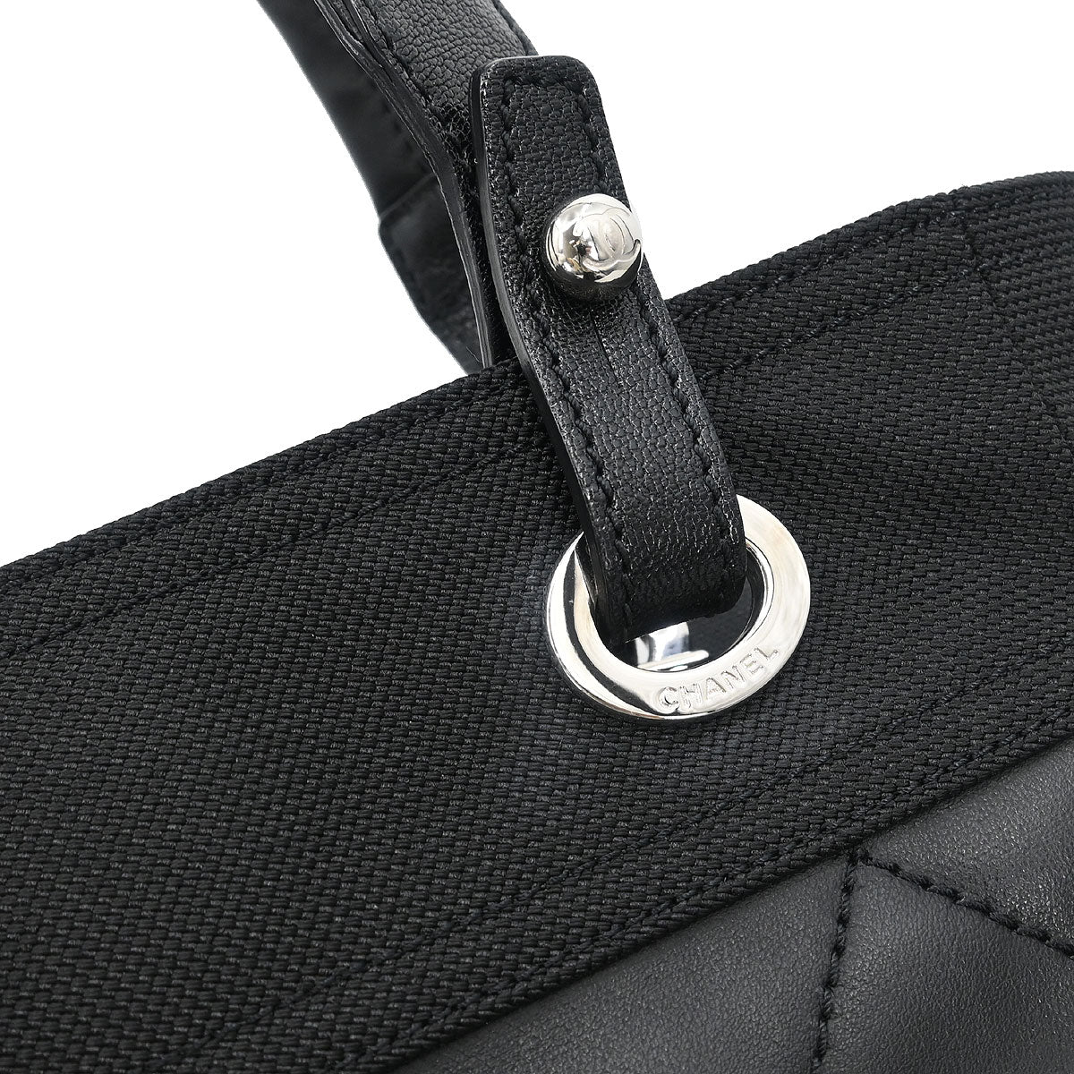 Chanel 2008-2009 Black Calfskin Paris-Biarritz Tote PM Tote Handbag