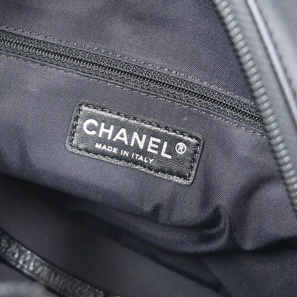 Chanel 2008-2009 Black Calfskin Paris-Biarritz Tote PM Tote Handbag
