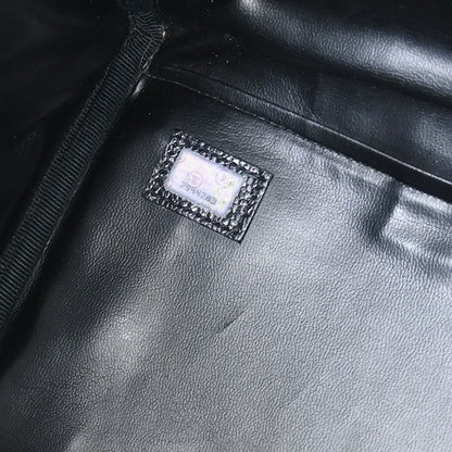 Chanel 1991-1994 Black Caviar 2way Shoulder Duffle Handbag