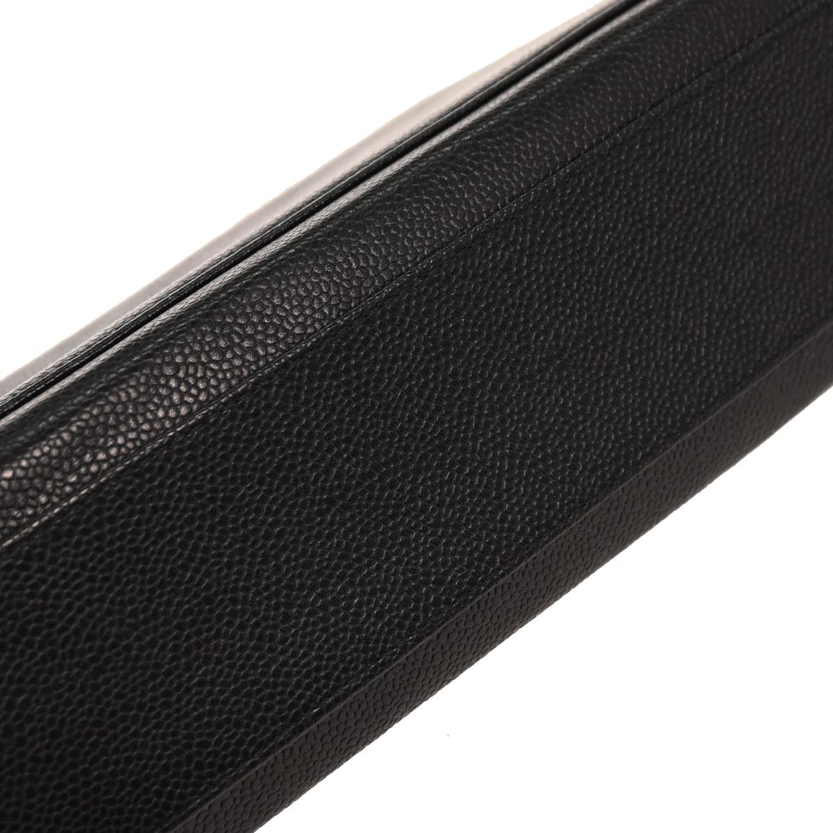 Chanel 1997-1999 Kelly Black Caviar Top Handle Handbag