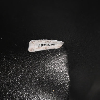 Chanel 1997-1999 Kelly Black Caviar Top Handle Handbag