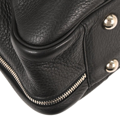 Hermes Black Taurillon Clemence Victoria 43 Handbag