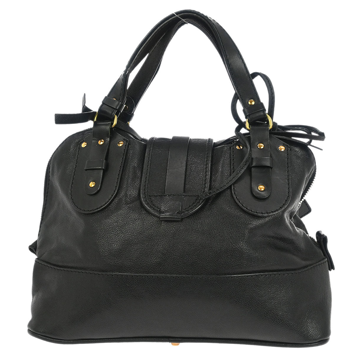 Chloe Black Leather Kerala Handbag