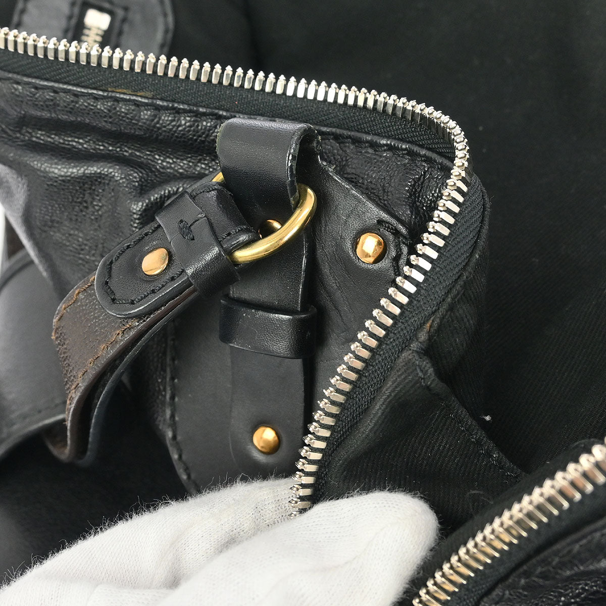 Chloe Black Leather Kerala Handbag
