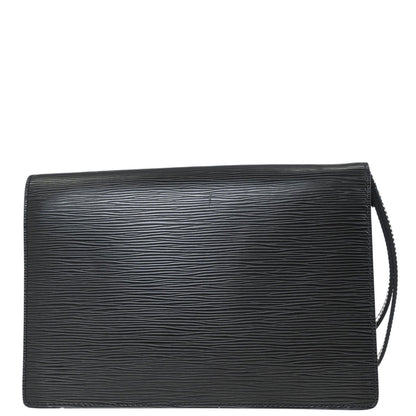 Louis Vuitton Black Epi Pochette Sellier Dragonne Clutch M52762