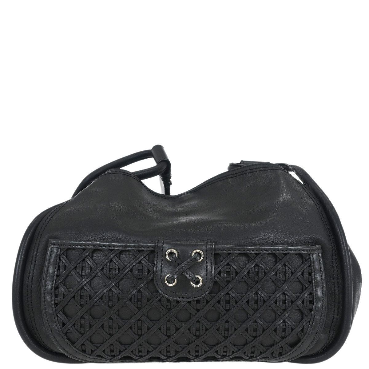 Christian Dior Black Leather Shoulder Bag