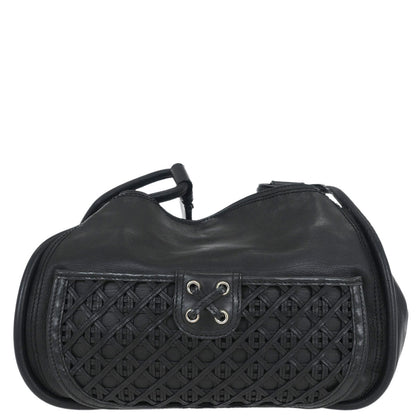 Christian Dior Black Leather Shoulder Bag