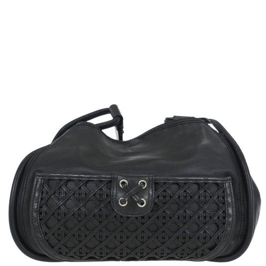 Christian Dior Black Leather Shoulder Bag