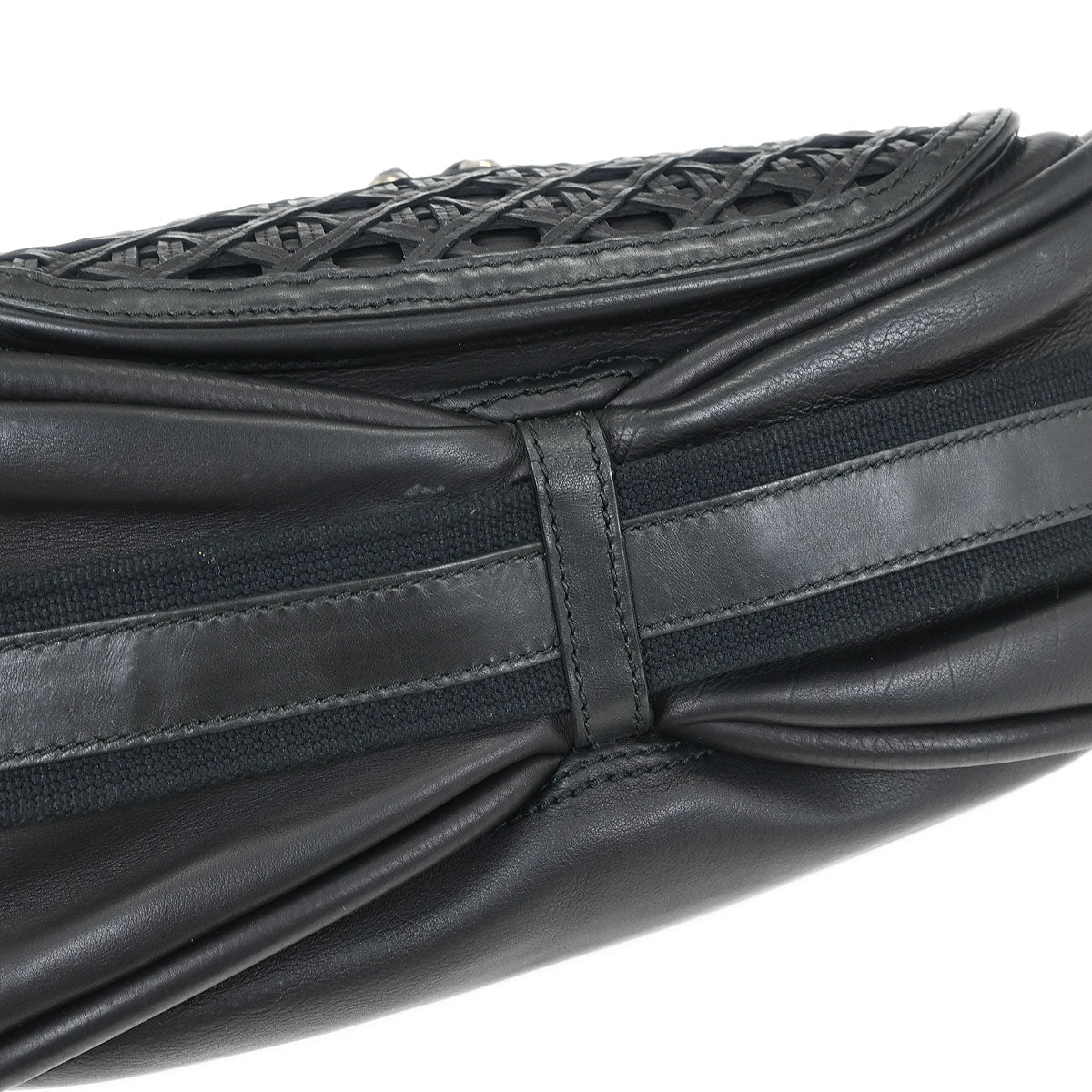 Christian Dior Black Leather Shoulder Bag