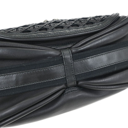 Christian Dior Black Leather Shoulder Bag