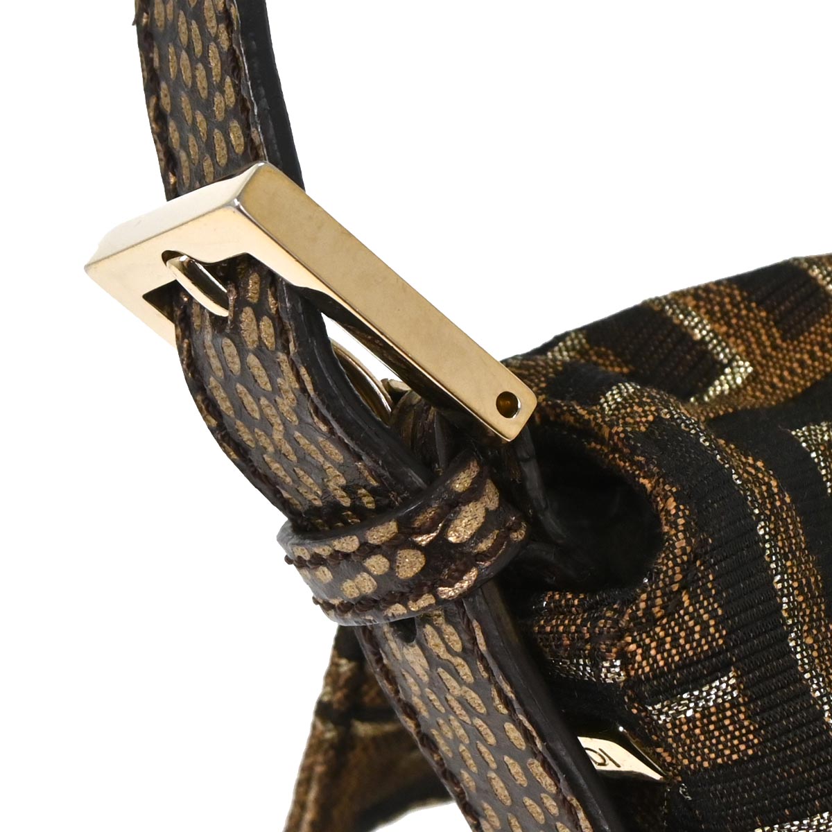 Fendi Brown Canvas Zucca Baguette Handbag